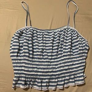 Striped cotton tank top